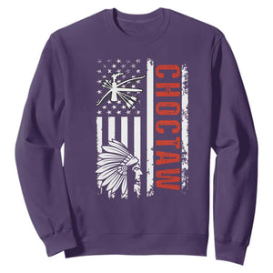Choctaw Tribe Native American Day Indigenous Peoples Day Sweatshirt TS14 Purple Print Your Wear