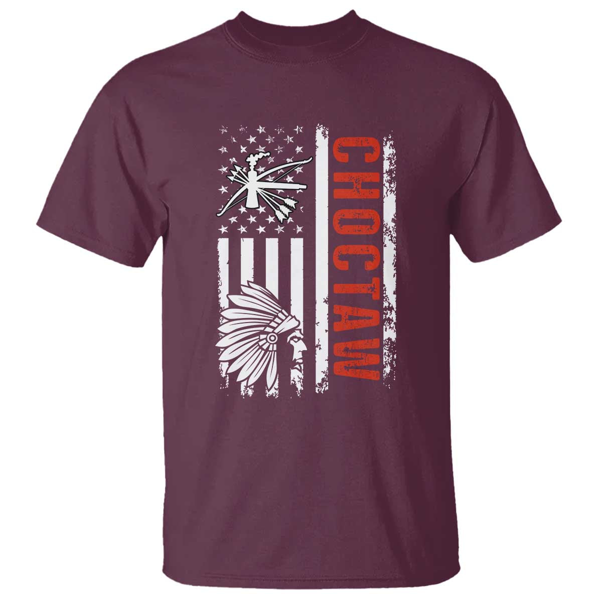 Choctaw Tribe Native American Day Indigenous Peoples Day T Shirt TS14 Maroon Print Your Wear