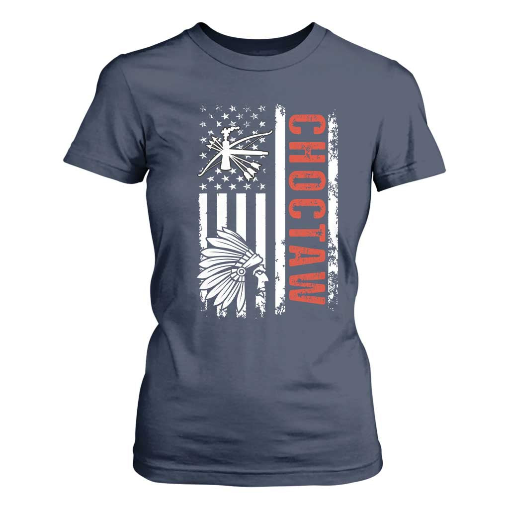 Choctaw Tribe Native American Day Indigenous Peoples Day T Shirt For Women TS14 Navy Print Your Wear