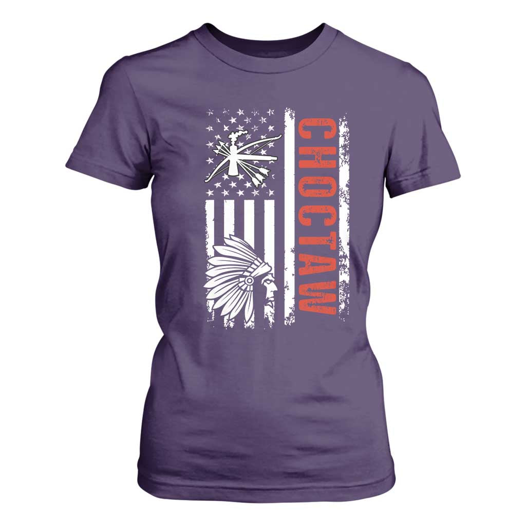 Choctaw Tribe Native American Day Indigenous Peoples Day T Shirt For Women TS14 Purple Print Your Wear