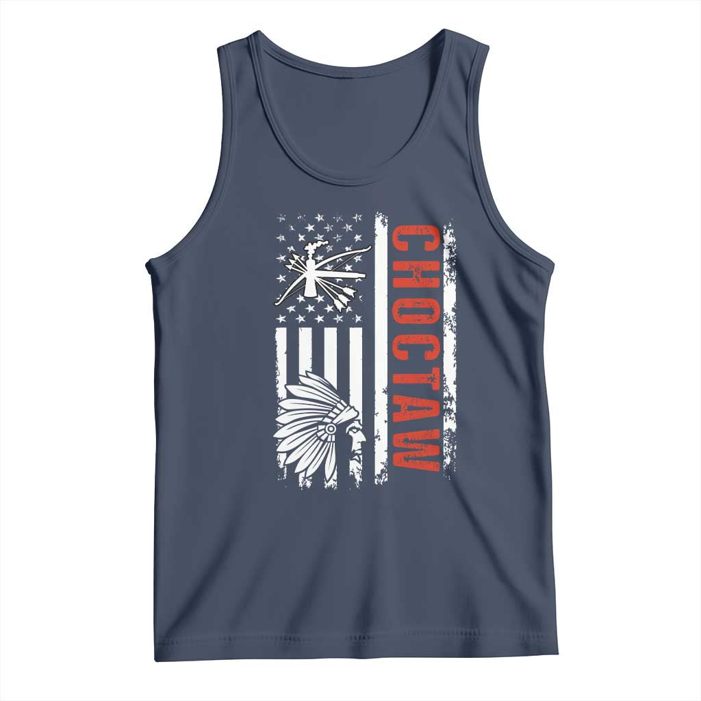 Choctaw Tribe Native American Day Indigenous Peoples Day Tank Top TS14 Navy Print Your Wear