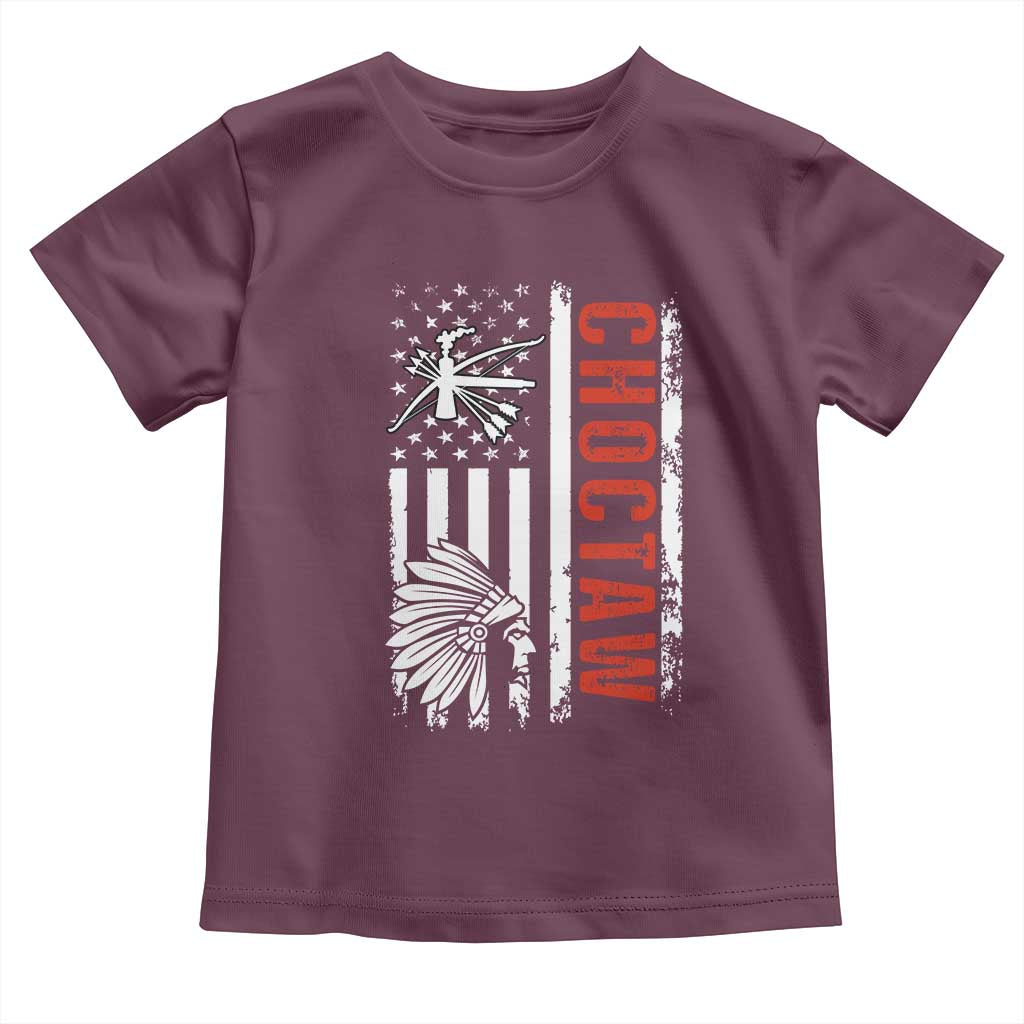 Choctaw Tribe Native American Day Indigenous Peoples Day Toddler T Shirt TS14 Maroon Print Your Wear