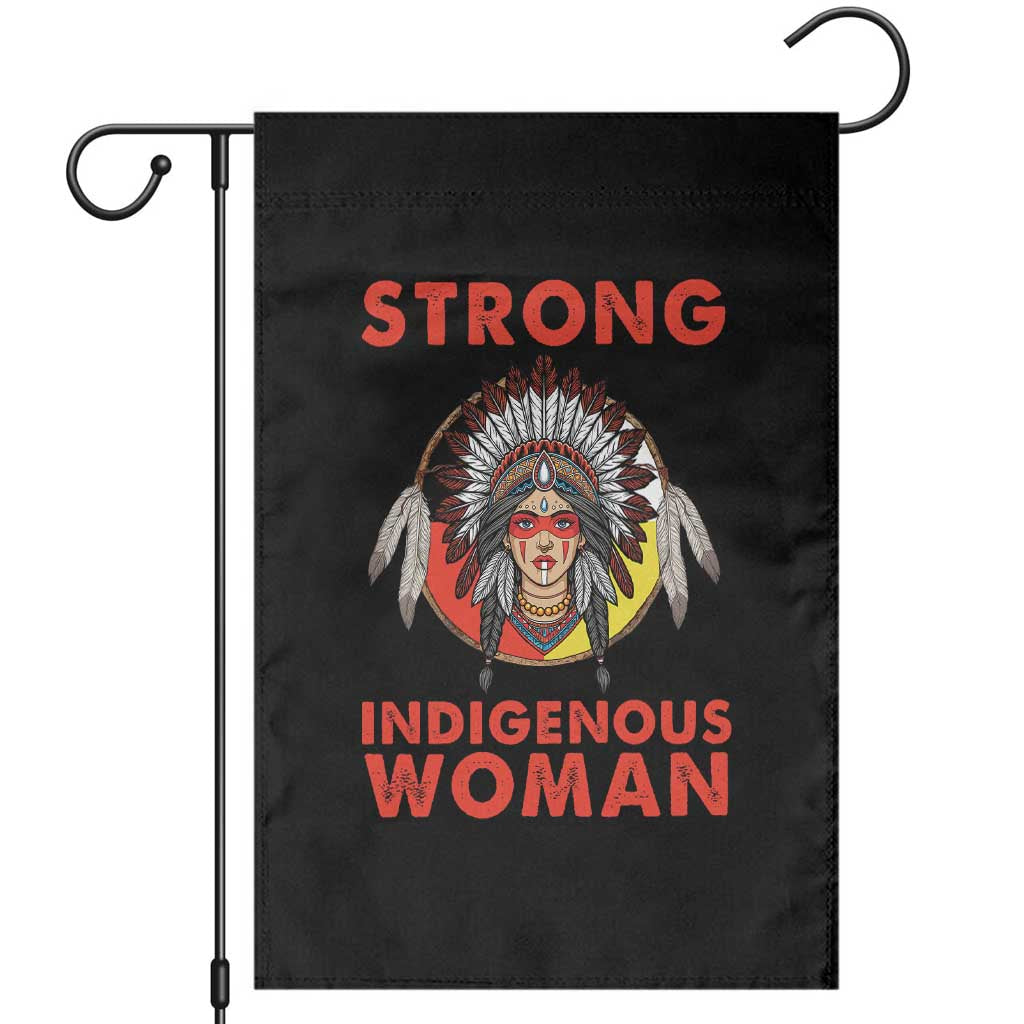 MMIW Native American Strong Indigenous Woman Garden Flag TS14 Black Print Your Wear