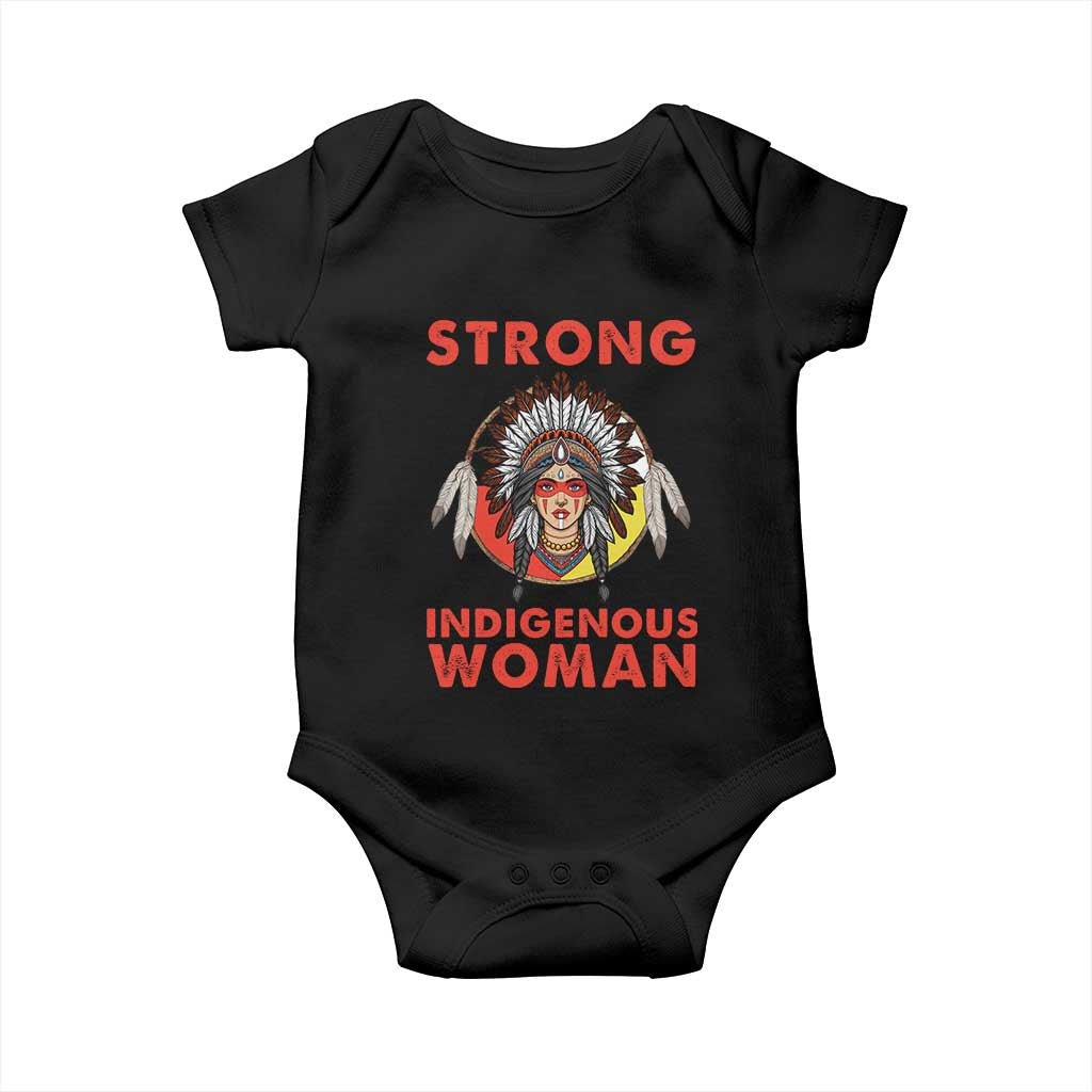 MMIW Native American Strong Indigenous Woman Baby Onesie TS14 Black Print Your Wear