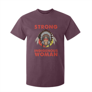 MMIW Native American Strong Indigenous Woman T Shirt For Kid TS14 Maroon Print Your Wear