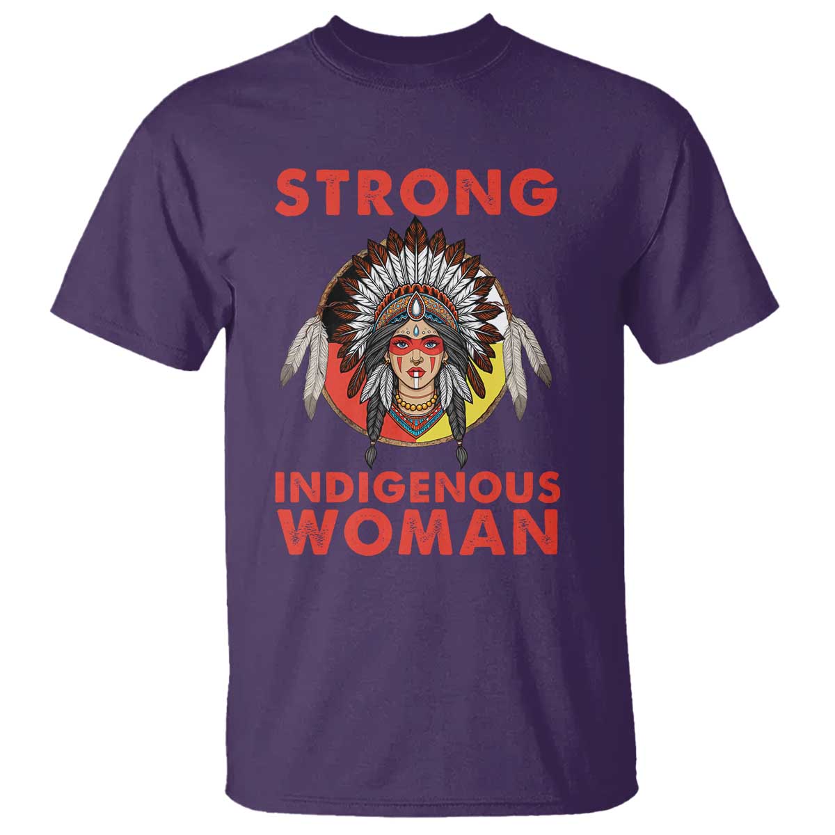 MMIW Native American Strong Indigenous Woman T Shirt TS14 Purple Print Your Wear