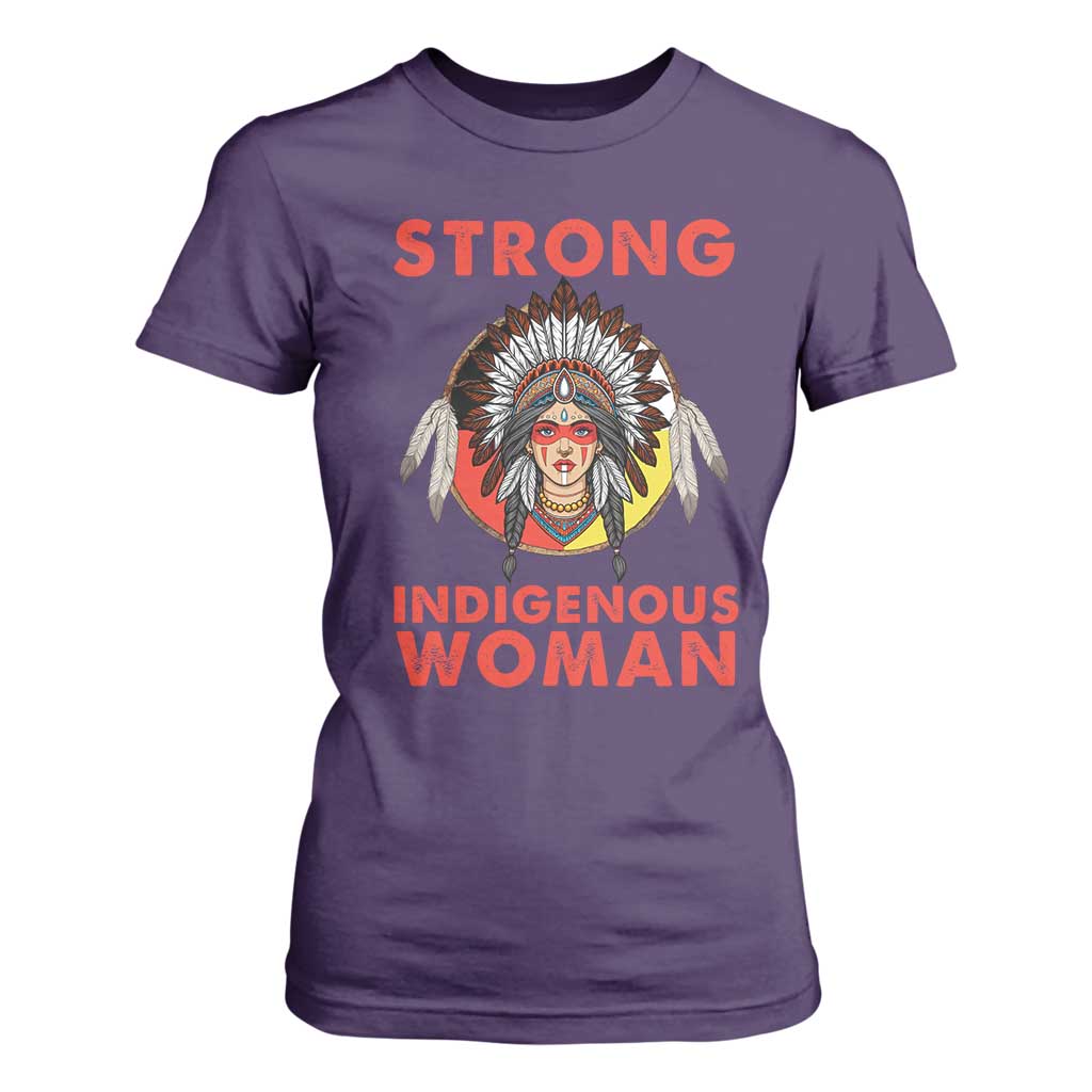 MMIW Native American Strong Indigenous Woman T Shirt For Women TS14 Purple Print Your Wear