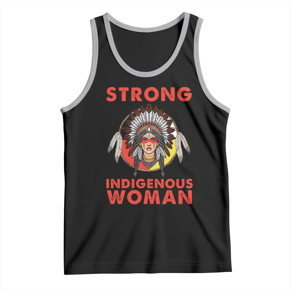 MMIW Native American Strong Indigenous Woman Tank Top TS14 Black Athletic Heather Print Your Wear