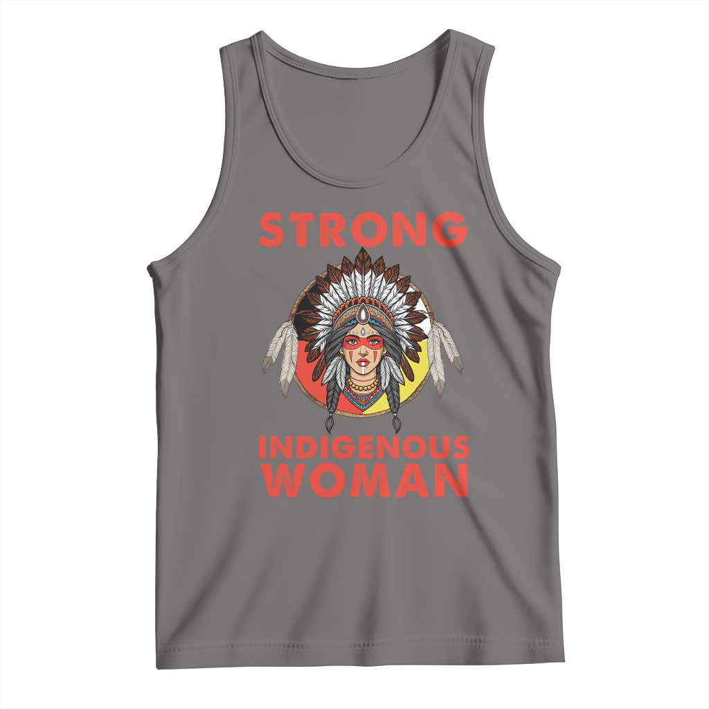 MMIW Native American Strong Indigenous Woman Tank Top TS14 Deep Heather Print Your Wear