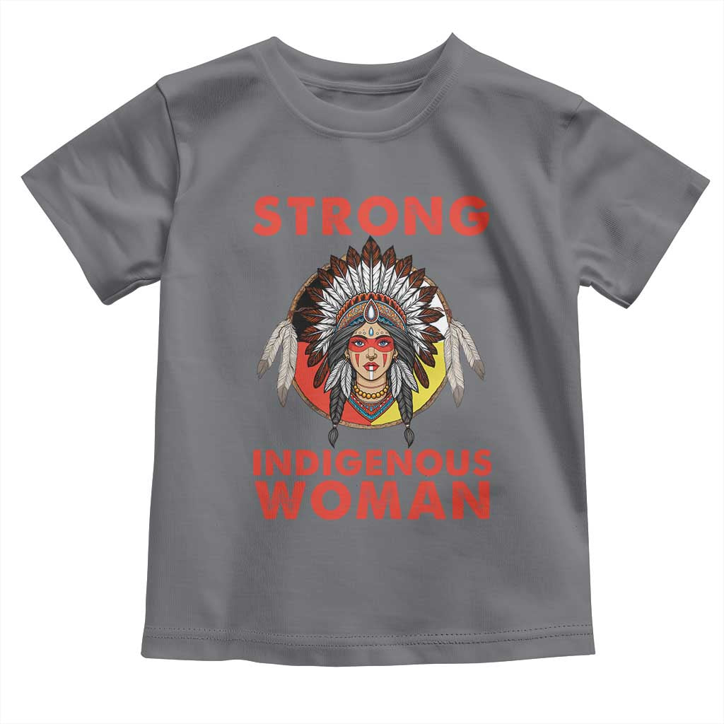 MMIW Native American Strong Indigenous Woman Toddler T Shirt TS14 Charcoal Print Your Wear