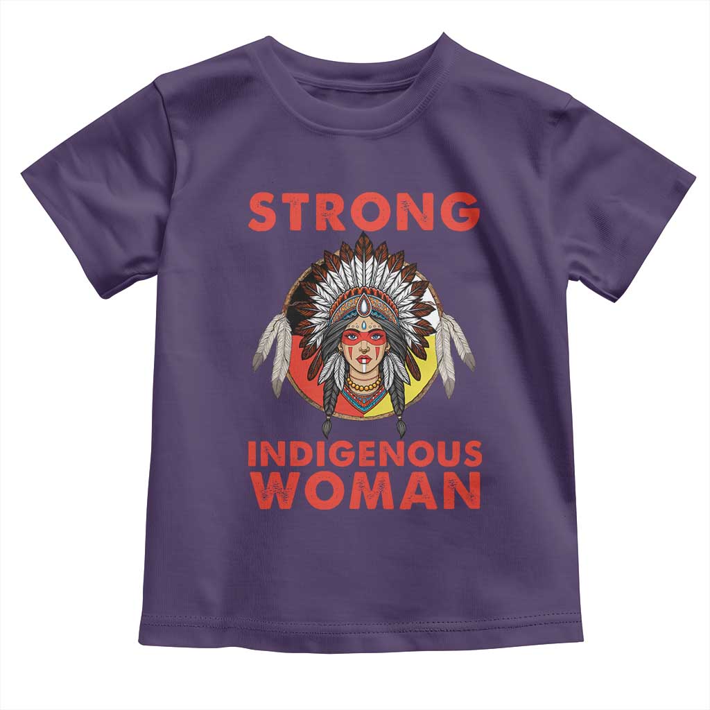 MMIW Native American Strong Indigenous Woman Toddler T Shirt TS14 Purple Print Your Wear