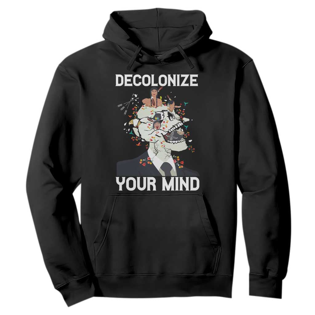 Indigenous People Native American Hoodie Decolonize Your Mind TS14 Black Print Your Wear
