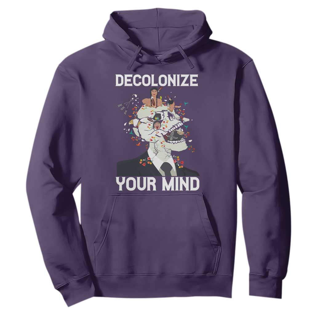 Indigenous People Native American Hoodie Decolonize Your Mind TS14 Purple Print Your Wear