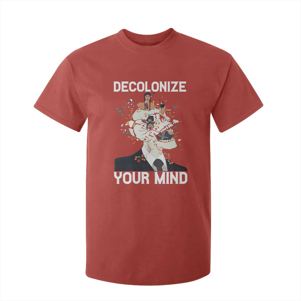 Indigenous People Native American T Shirt For Kid Decolonize Your Mind TS14 Red Print Your Wear