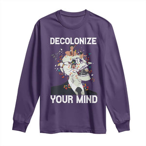 Indigenous People Native American Long Sleeve Shirt Decolonize Your Mind TS14 Purple Print Your Wear