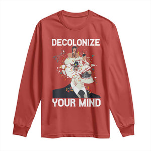 Indigenous People Native American Long Sleeve Shirt Decolonize Your Mind TS14 Red Print Your Wear