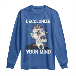 Indigenous People Native American Long Sleeve Shirt Decolonize Your Mind TS14 Royal Blue Print Your Wear