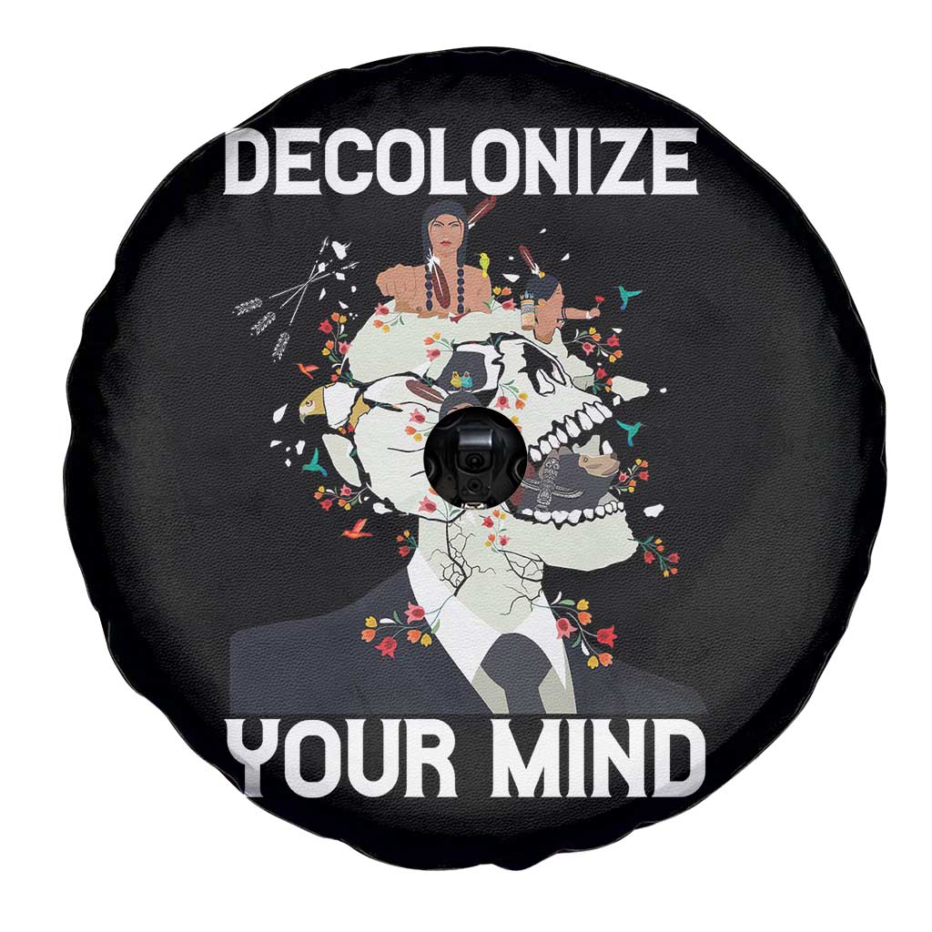 Indigenous People Native American Spare Tire Cover Decolonize Your Mind TS14 Print Your Wear