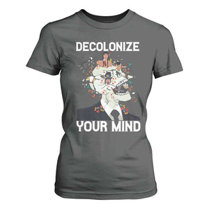 Indigenous People Native American T Shirt For Women Decolonize Your Mind TS14 Dark Heather Print Your Wear