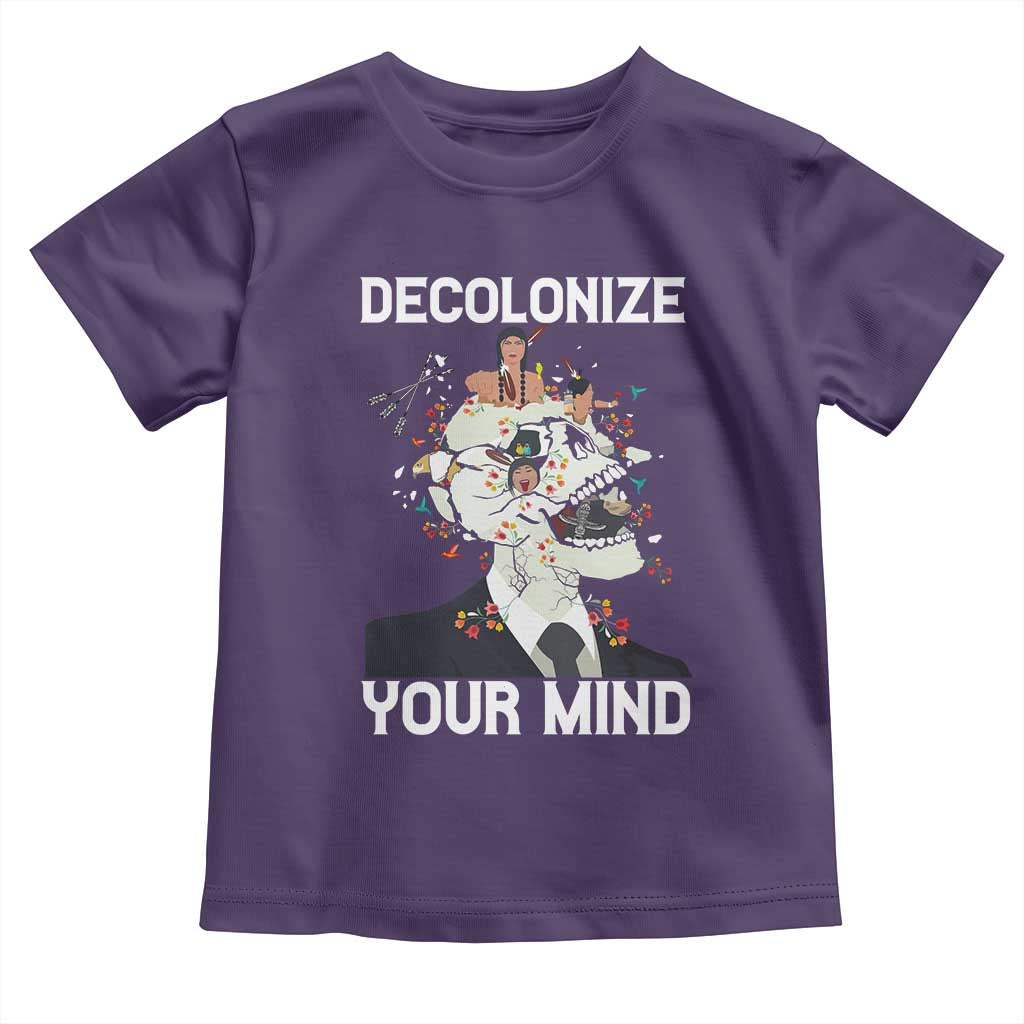 Indigenous People Native American Toddler T Shirt Decolonize Your Mind TS14 Purple Print Your Wear