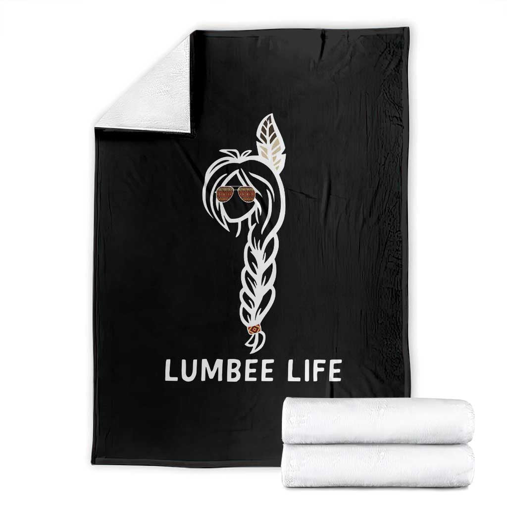 Native American Women Throw Blanket Lumbee American Indian Tribe Indigenous Girl Life TS14 Black Print Your Wear