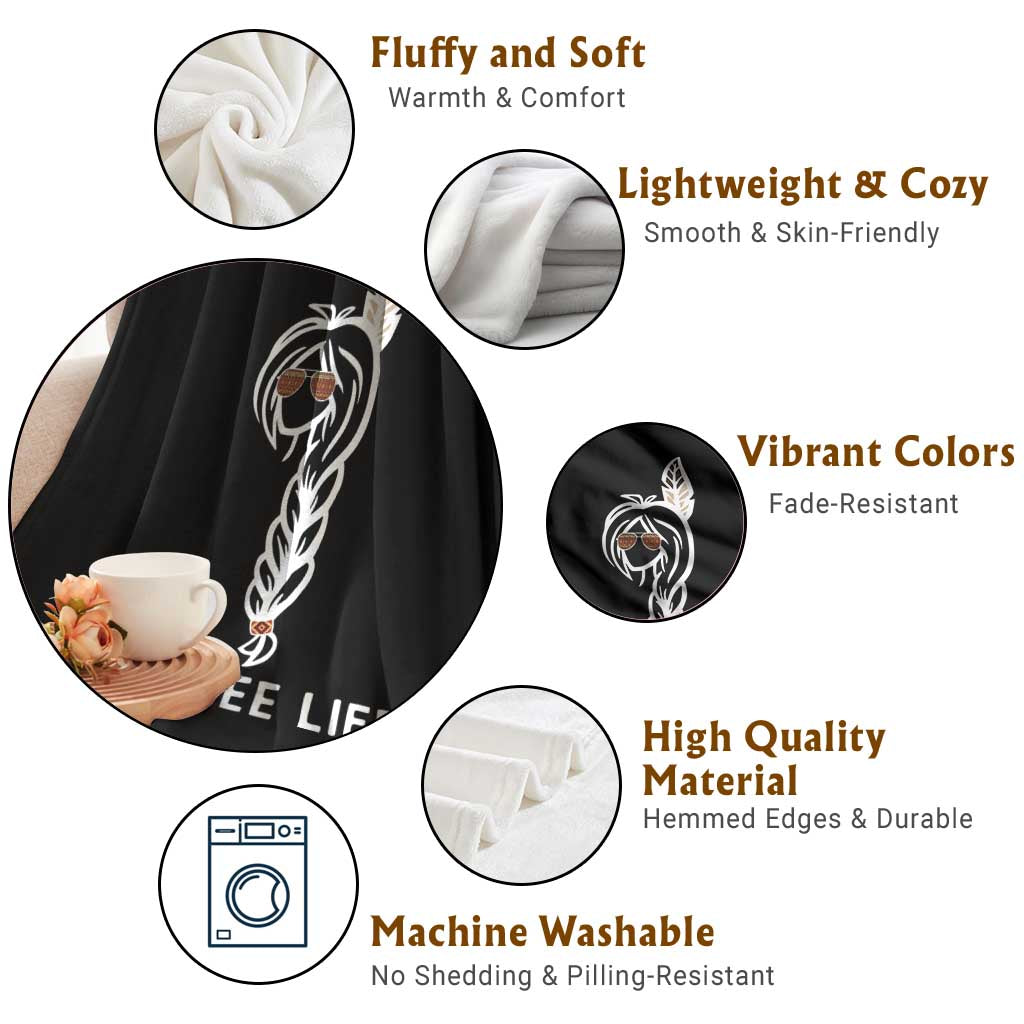 Native American Women Throw Blanket Lumbee American Indian Tribe Indigenous Girl Life TS14 Print Your Wear