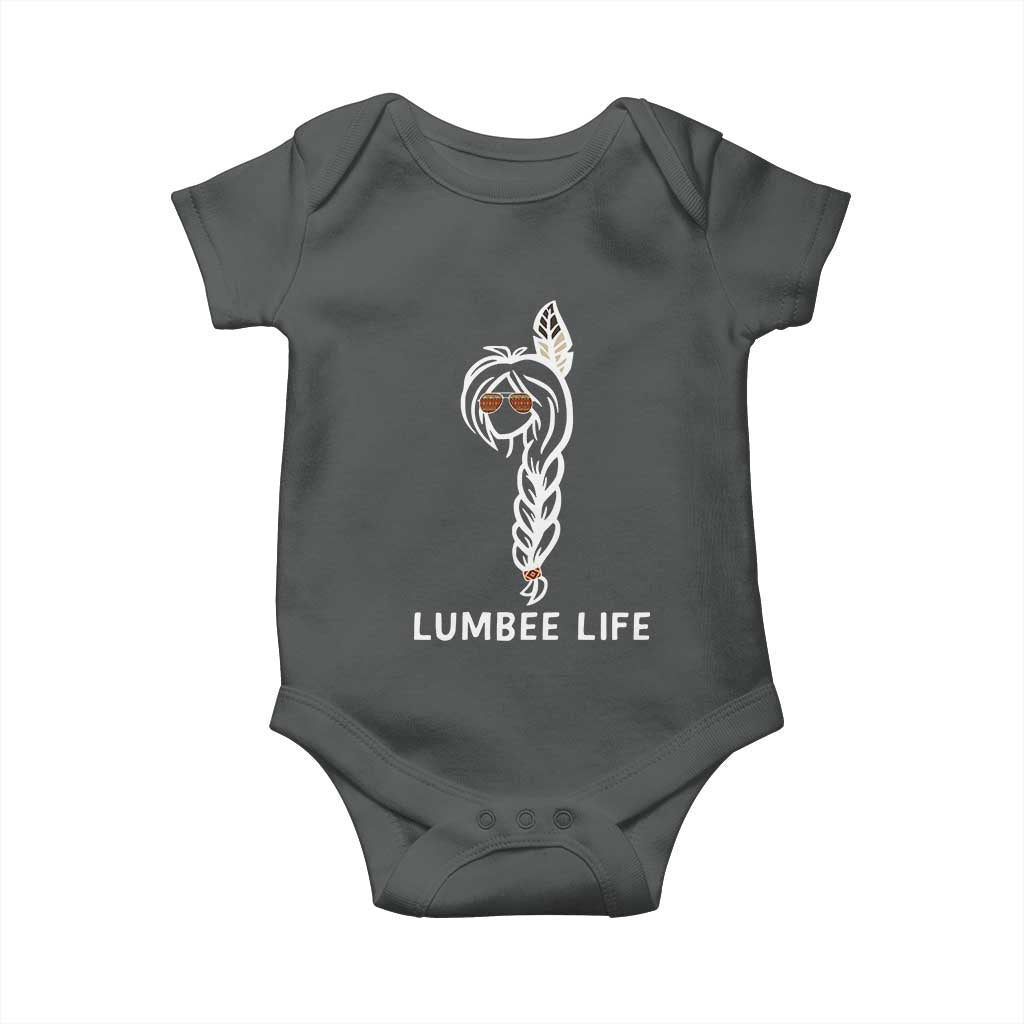 Native American Women Baby Onesie Lumbee American Indian Tribe Indigenous Girl Life TS14 Dark Heather Print Your Wear