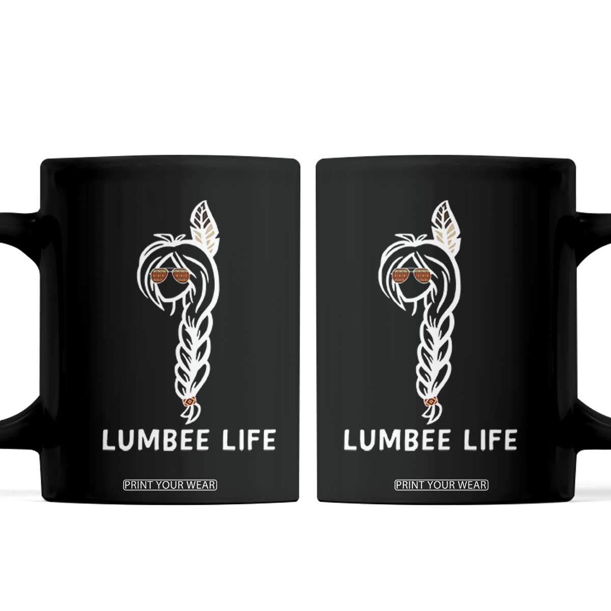 Native American Women Coffee Mug Lumbee American Indian Tribe Indigenous Girl Life TS14 Black Print Your Wear