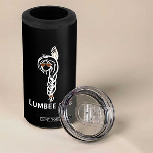 Native American Women 4 in 1 Can Cooler Tumbler Lumbee American Indian Tribe Indigenous Girl Life TS14 Print Your Wear