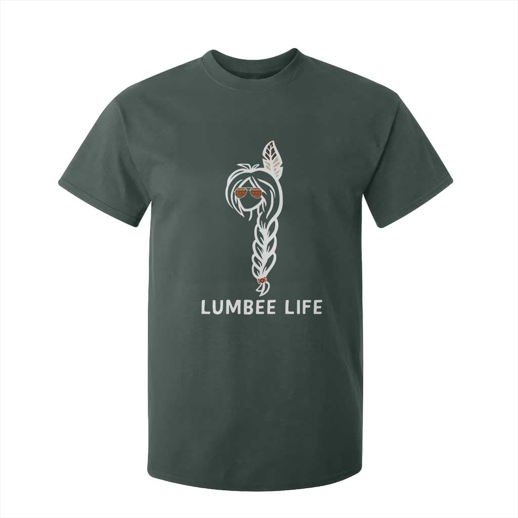Native American Women T Shirt For Kid Lumbee American Indian Tribe Indigenous Girl Life TS14 Dark Forest Green Print Your Wear