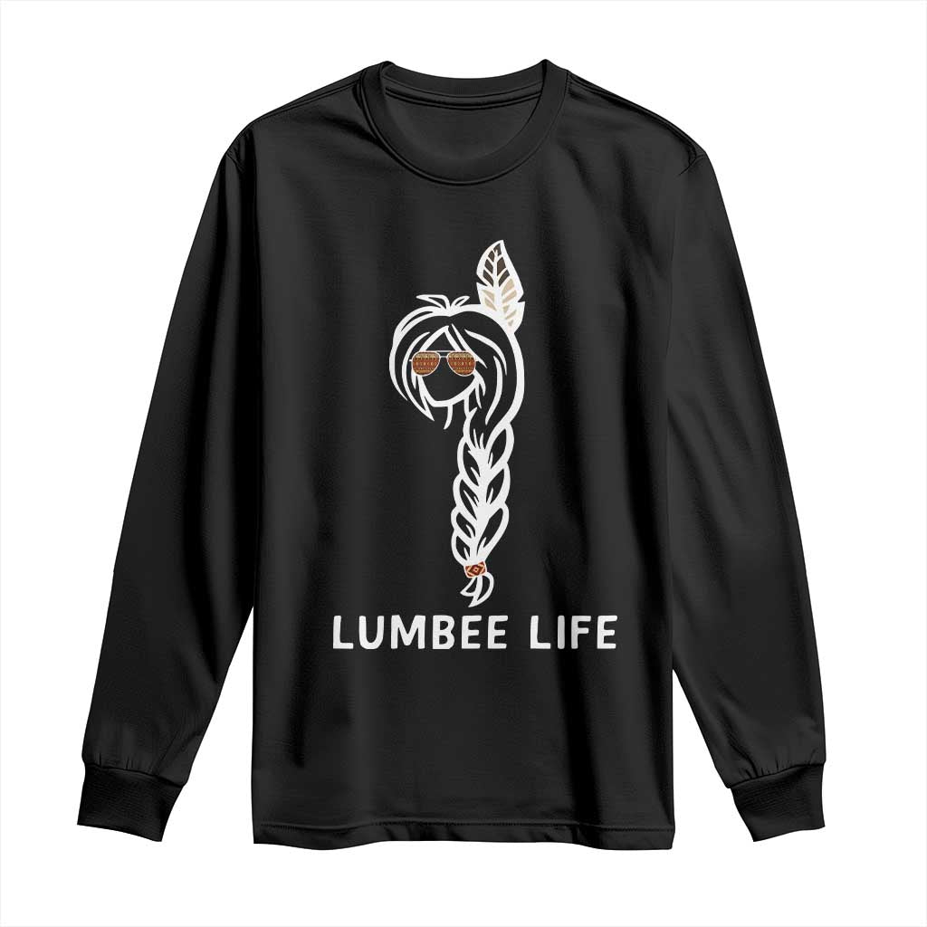 Native American Women Long Sleeve Shirt Lumbee American Indian Tribe Indigenous Girl Life TS14 Black Print Your Wear