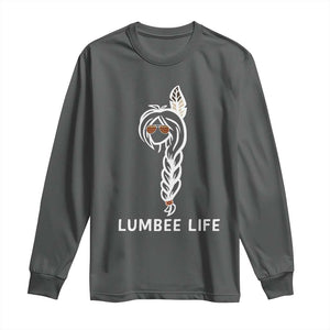 Native American Women Long Sleeve Shirt Lumbee American Indian Tribe Indigenous Girl Life TS14 Dark Heather Print Your Wear