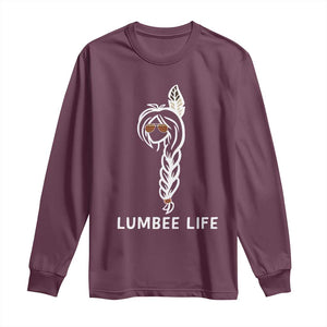Native American Women Long Sleeve Shirt Lumbee American Indian Tribe Indigenous Girl Life TS14 Maroon Print Your Wear