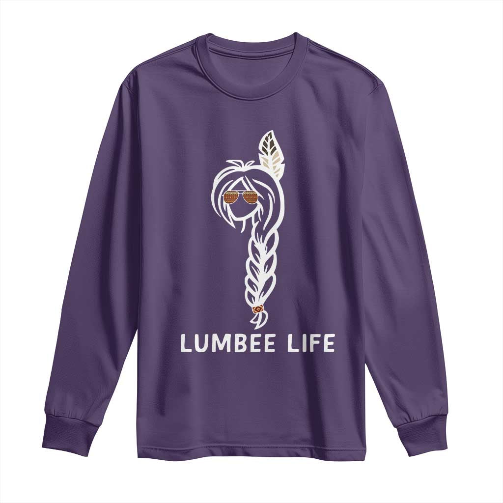 Native American Women Long Sleeve Shirt Lumbee American Indian Tribe Indigenous Girl Life TS14 Purple Print Your Wear