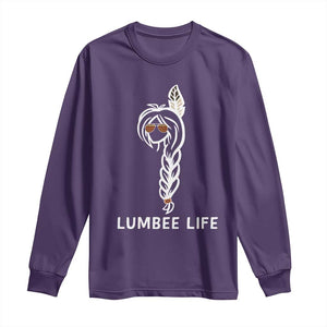 Native American Women Long Sleeve Shirt Lumbee American Indian Tribe Indigenous Girl Life TS14 Purple Print Your Wear