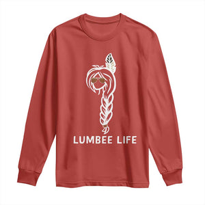 Native American Women Long Sleeve Shirt Lumbee American Indian Tribe Indigenous Girl Life TS14 Red Print Your Wear