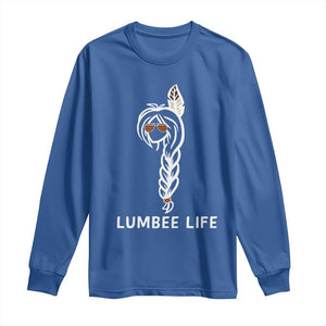 Native American Women Long Sleeve Shirt Lumbee American Indian Tribe Indigenous Girl Life TS14 Royal Blue Print Your Wear