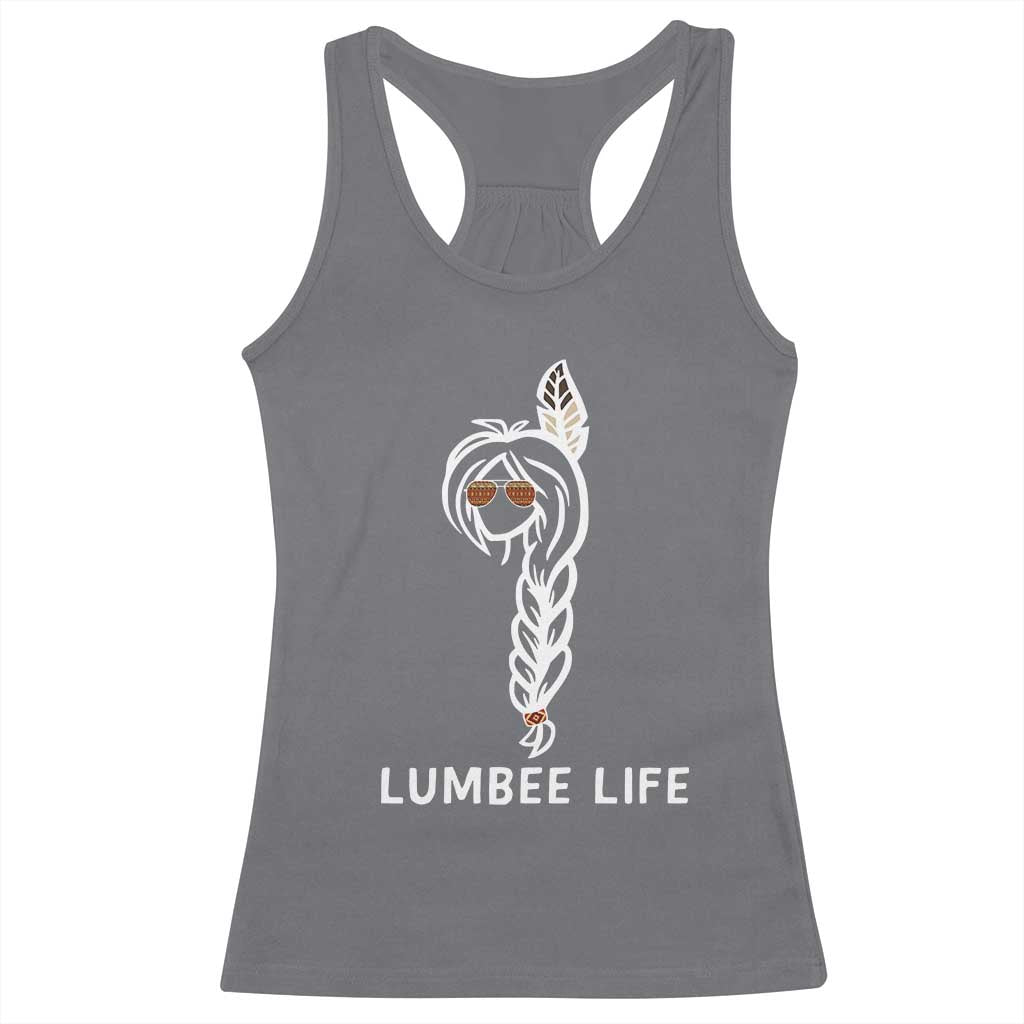 Native American Women Racerback Tank Top Lumbee American Indian Tribe Indigenous Girl Life TS14 Charcoal Print Your Wear