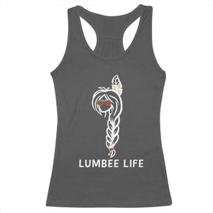 Native American Women Racerback Tank Top Lumbee American Indian Tribe Indigenous Girl Life TS14 Dark Heather Print Your Wear