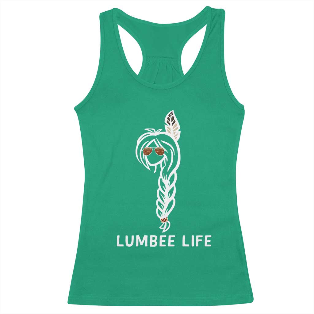 Native American Women Racerback Tank Top Lumbee American Indian Tribe Indigenous Girl Life TS14 Irish Green Print Your Wear