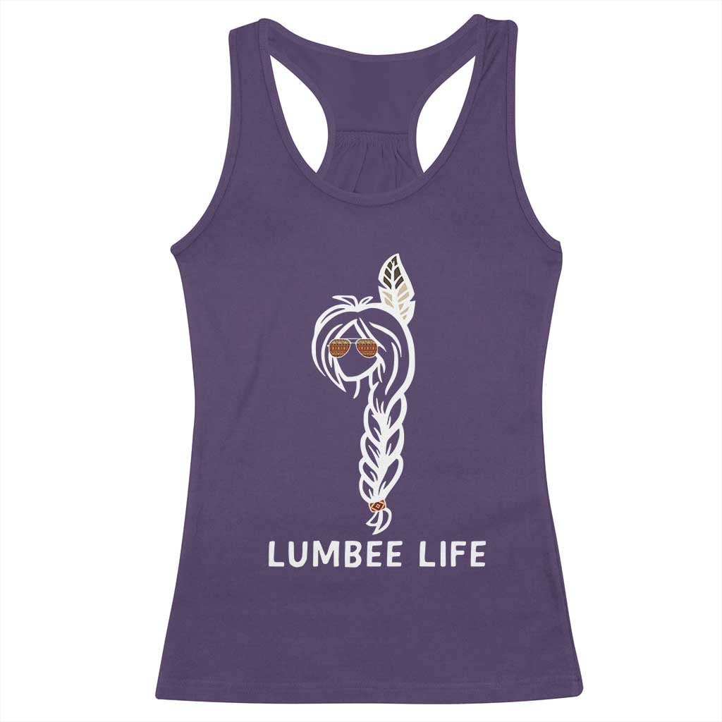 Native American Women Racerback Tank Top Lumbee American Indian Tribe Indigenous Girl Life TS14 Purple Print Your Wear