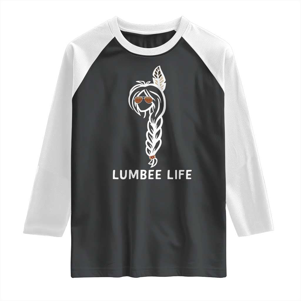 Native American Women Raglan Shirt Lumbee American Indian Tribe Indigenous Girl Life TS14 Black White Print Your Wear