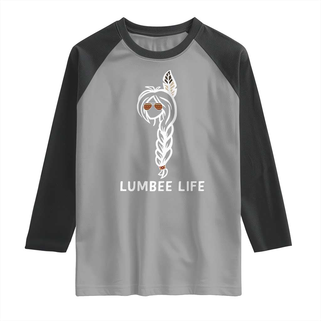 Native American Women Raglan Shirt Lumbee American Indian Tribe Indigenous Girl Life TS14 Sport Gray Black Print Your Wear