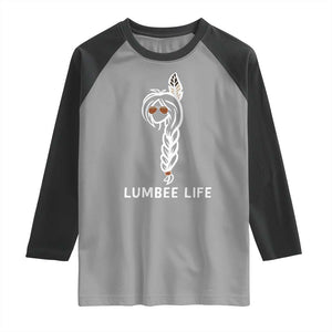 Native American Women Raglan Shirt Lumbee American Indian Tribe Indigenous Girl Life TS14 Sport Gray Black Print Your Wear