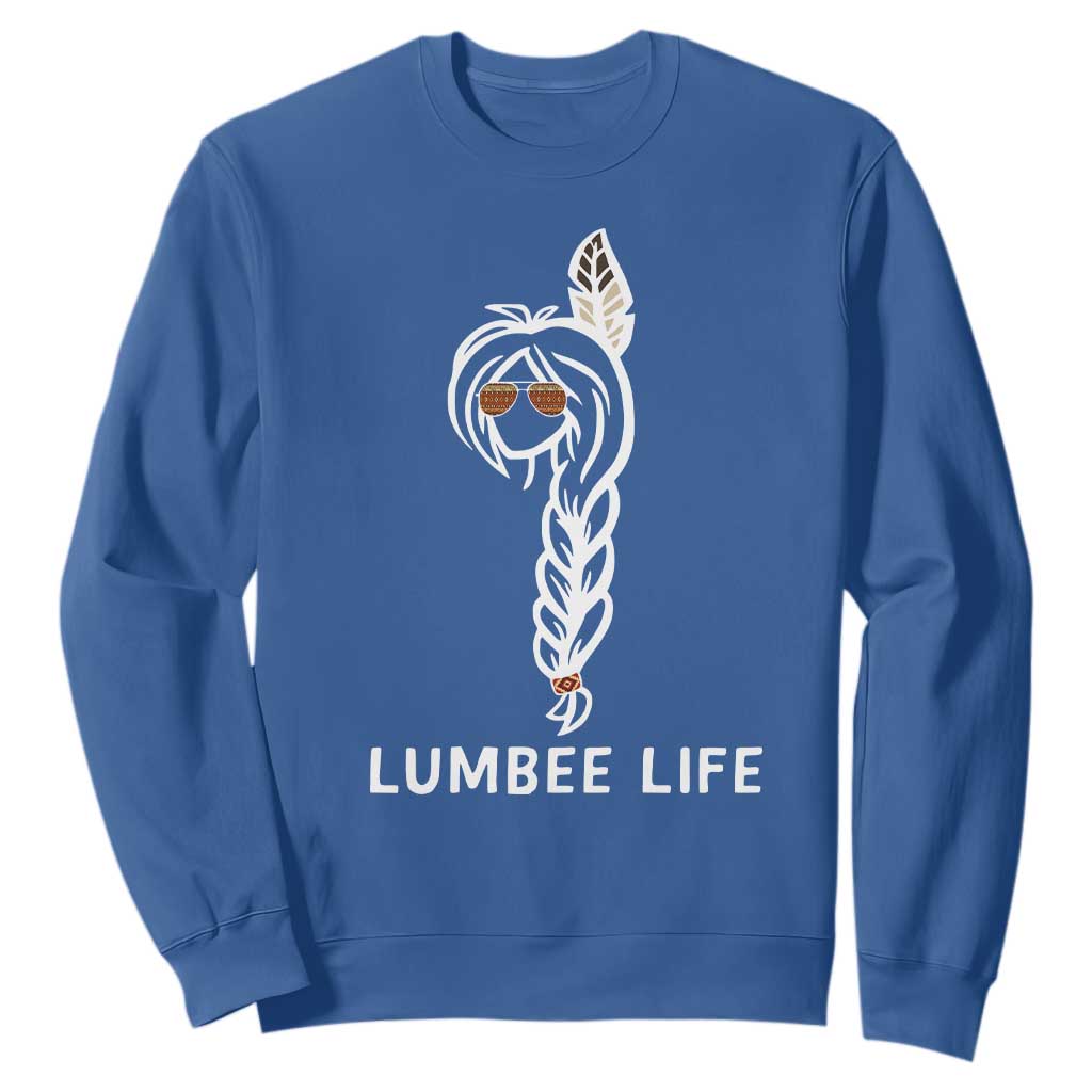 Native American Women Sweatshirt Lumbee American Indian Tribe Indigenous Girl Life TS14 Royal Blue Print Your Wear