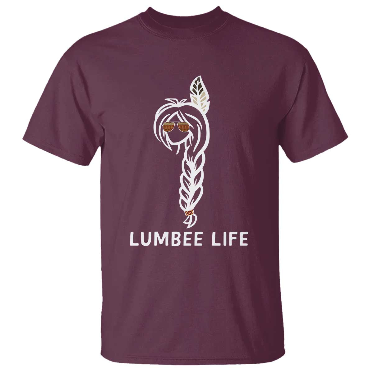 Native American Women T Shirt Lumbee American Indian Tribe Indigenous Girl Life TS14 Maroon Print Your Wear