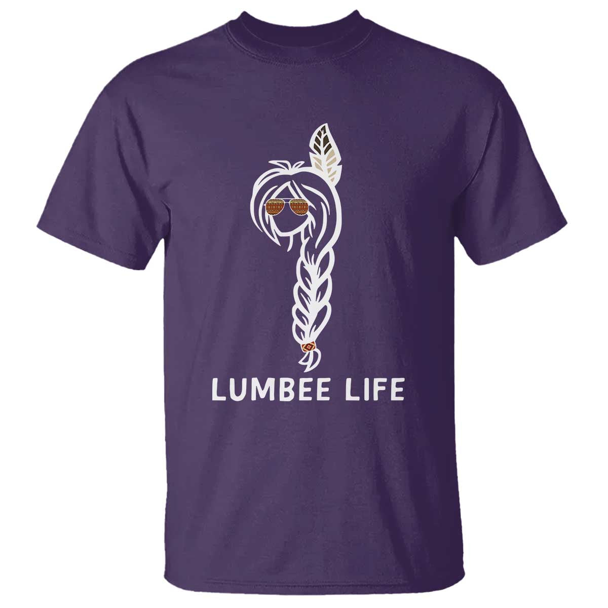 Native American Women T Shirt Lumbee American Indian Tribe Indigenous Girl Life TS14 Purple Print Your Wear