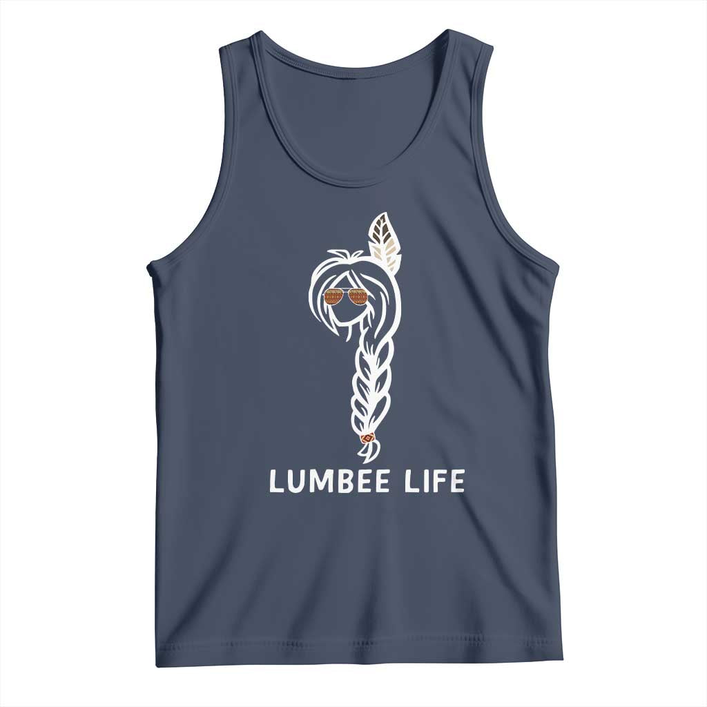 Native American Women Tank Top Lumbee American Indian Tribe Indigenous Girl Life TS14 Navy Print Your Wear