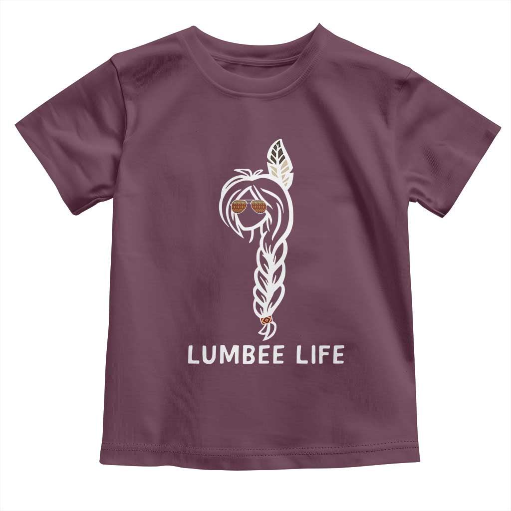 Native American Women Toddler T Shirt Lumbee American Indian Tribe Indigenous Girl Life TS14 Maroon Print Your Wear