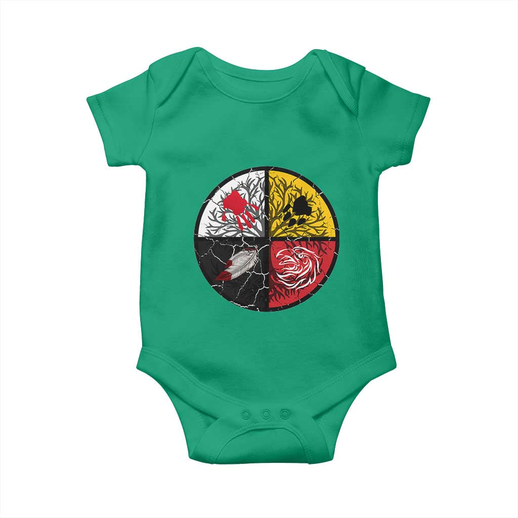 Native American Medicine Wheel MMIW Baby Onesie TS14 Irish Green Print Your Wear